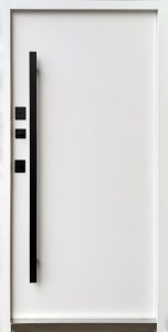 5204951050_Форт-М Преміум металмдф Ніцца  7016білий мат + нерж поріг+ручка з підсвіткою 2